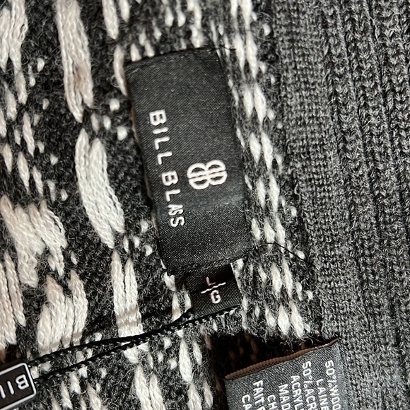 BILL Blass Wool Blend Shawl Neck Sweater Size Large NWT - Picture 6 of 9